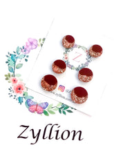 Load image into Gallery viewer, Gold &amp; Silver Theme Round Studs Sterling Silver Earrings - Zyllion