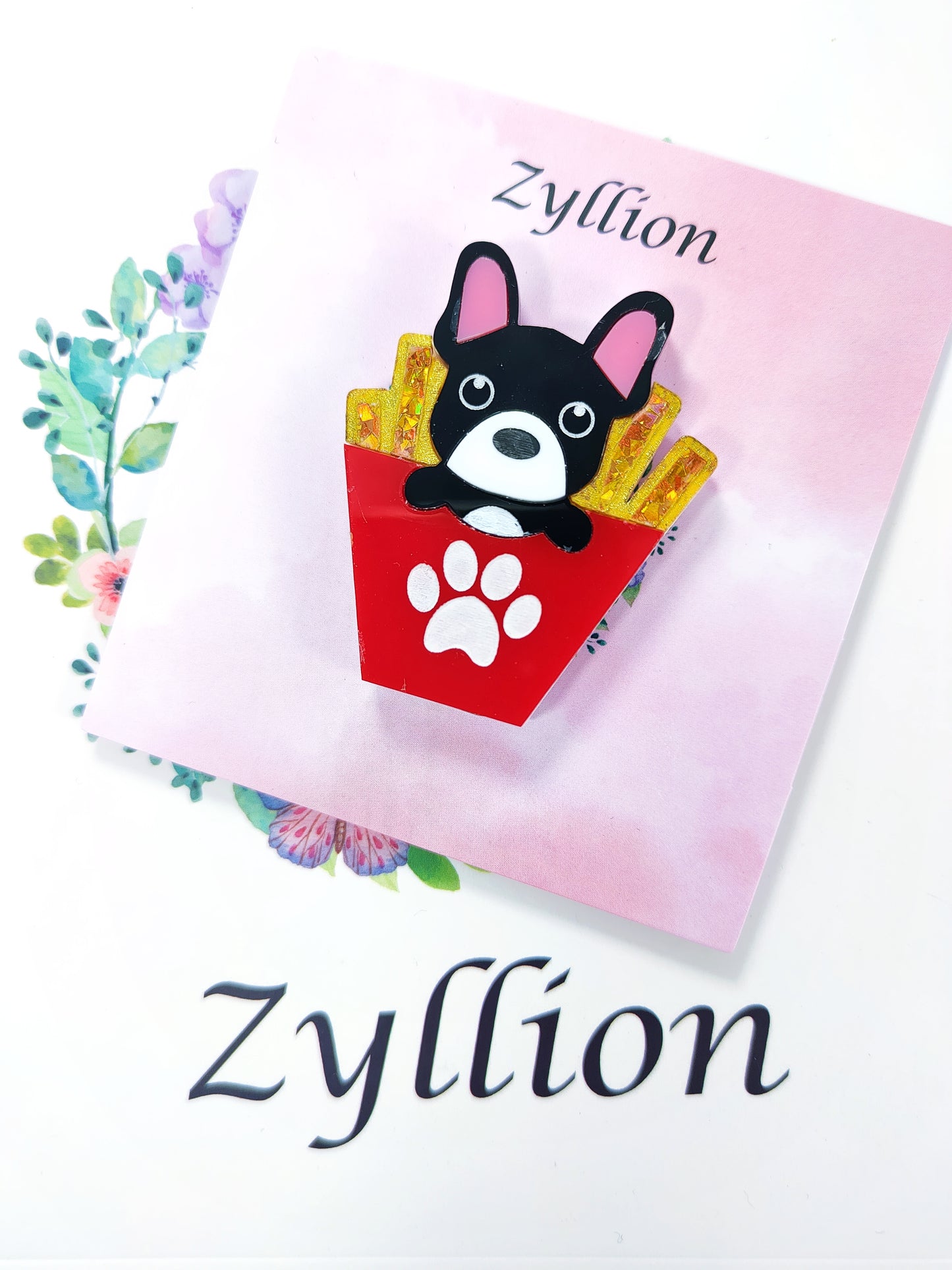 Frenchie Fries Brooch